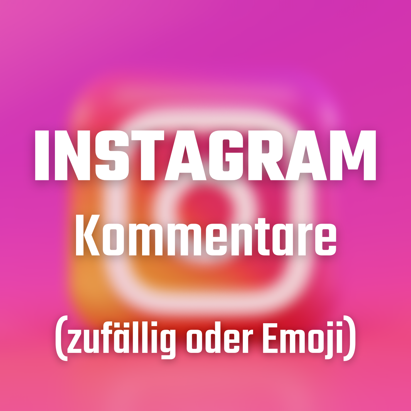 Instagram Kommentare (zufällig oder Emoji)